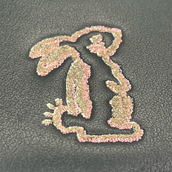 Coach x Selena Gomez Glitter Bunny Zip Wallet Card Holder Like New - Picture 8 of 9